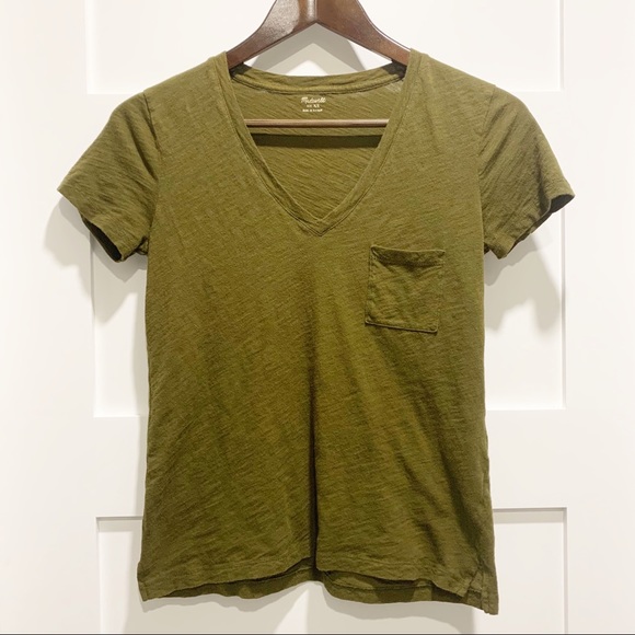 Madewell Tops - SOLD - MADEWELL Whisper Cotton V-Neck Pocket T